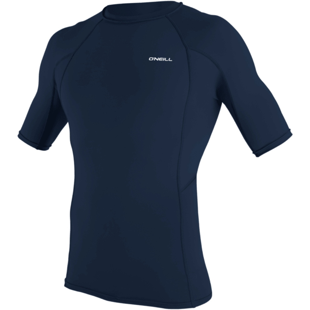 2026 O'Neill Mens Basic Skins Short Sleeve Rash Vest 5713 - Navy